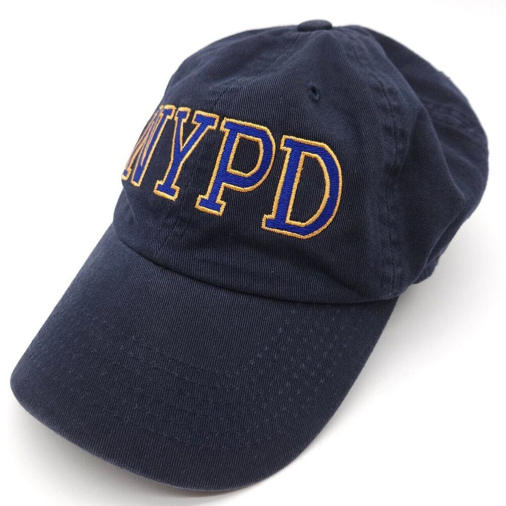 NYPD New York‎ Police Department Strapback Hat Baseball Cap Embroidered Blue